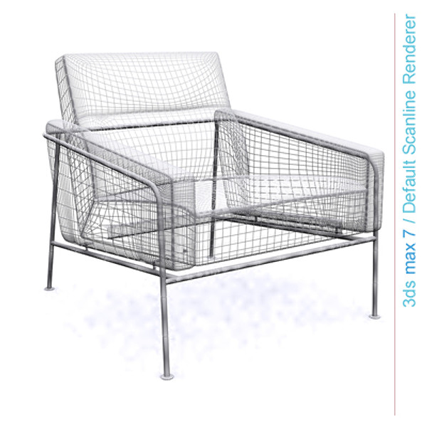 3d model design series - series 3300 easy chair by lajhar